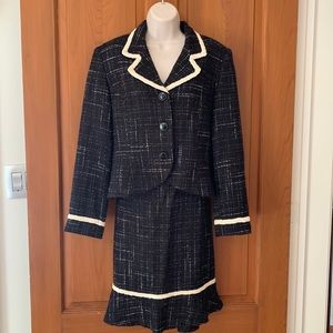 Black Tweed Bigio Collection Suit